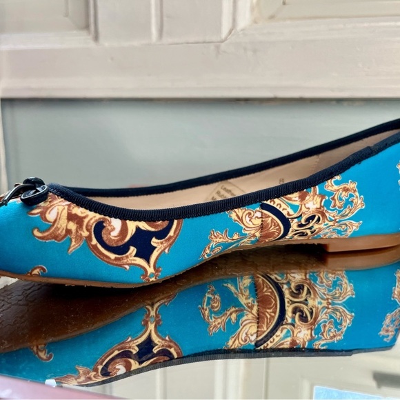 C. Wonder Turquoise and Gold Ballet Flats Size 8 - Picture 5 of 11